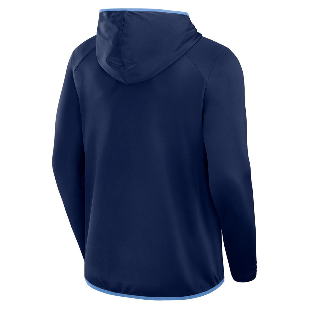 Tennessee Titans Transitional Defender Hoodie Long Sleeve T-Shirt Navy - Fanatics
