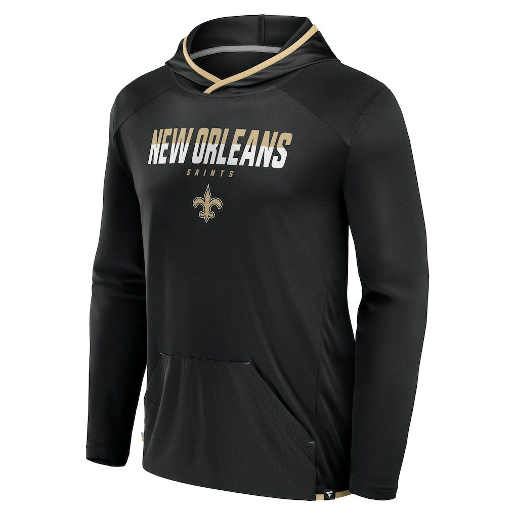 New Orleans Saints Transitional Defender Hoodie Long Sleeve T-Shirt Black - Fanatics