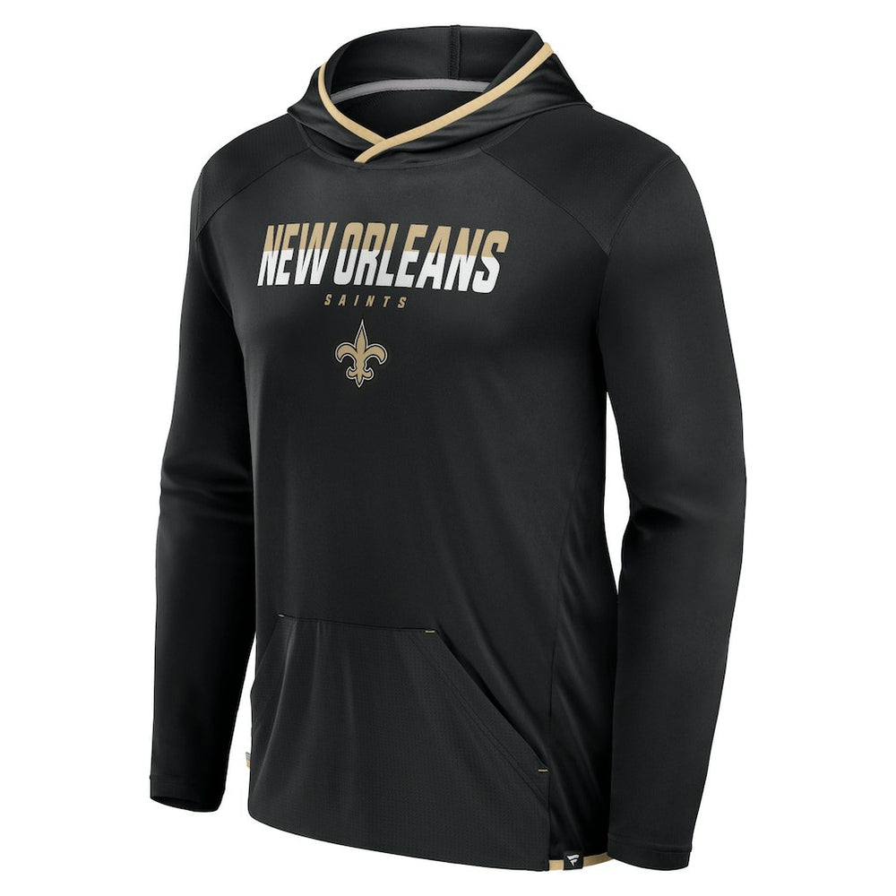 New Orleans Saints Transitional Defender Hoodie Long Sleeve T-Shirt Black - Fanatics