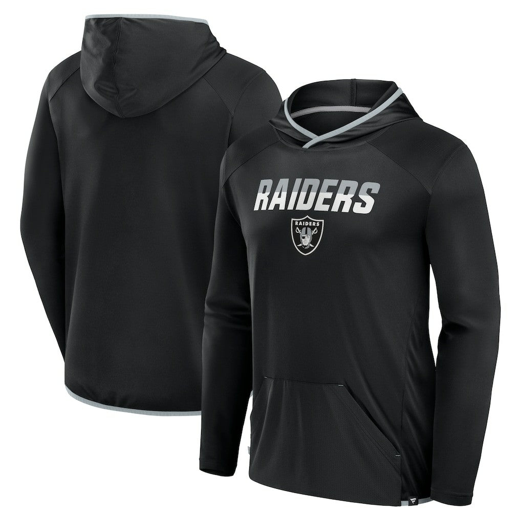Las Vegas Raiders Transitional Defender Hoodie Long Sleeve T-Shirt Black - Fanatics