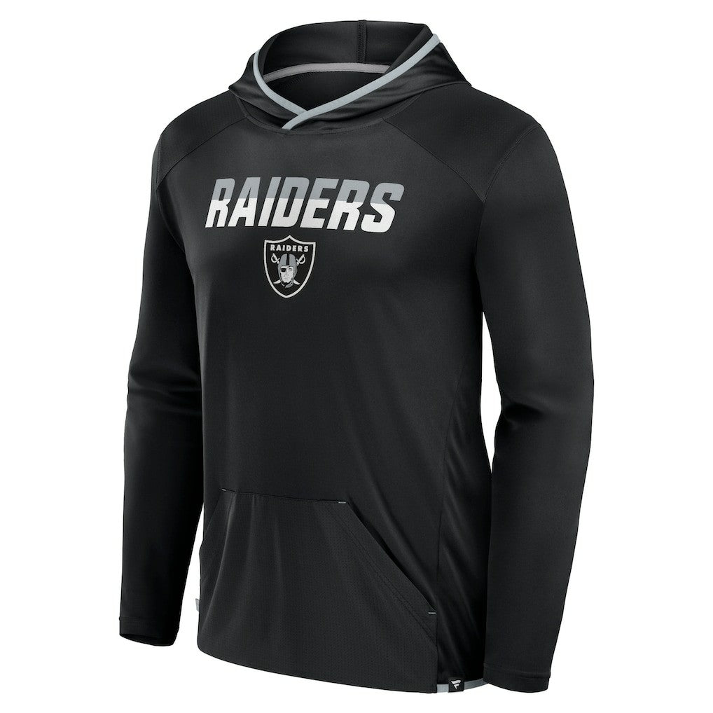 Las Vegas Raiders Transitional Defender Hoodie Long Sleeve T-Shirt Black - Fanatics