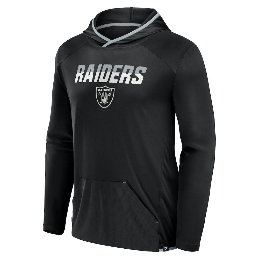 Las Vegas Raiders Transitional Defender Hoodie Long Sleeve T-Shirt Black - Fanatics