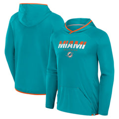 Miami Dolphins Transitional Defender Hoodie Long Sleeve T-Shirt Aqua - Fanatics