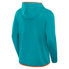 Miami Dolphins Transitional Defender Hoodie Long Sleeve T-Shirt Aqua - Fanatics