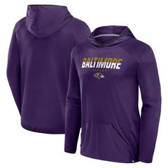 Baltimore Ravens Transitional Defender Hoodie Long Sleeve T-Shirt Purple - Fanatics