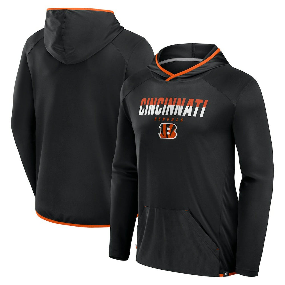 Cincinnati Bengals Transitional Defender Hoodie Long Sleeve T-Shirt Black - Fanatics