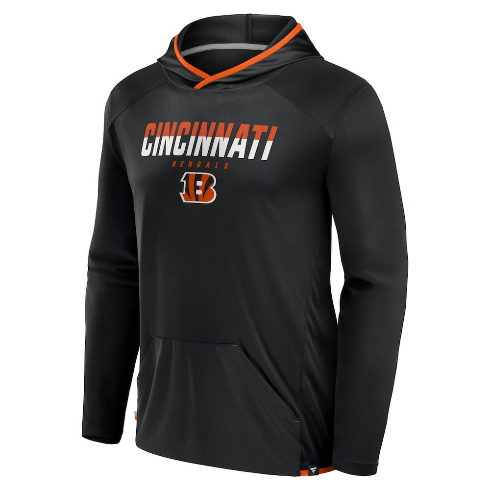 Cincinnati Bengals Transitional Defender Hoodie Long Sleeve T-Shirt Black - Fanatics