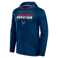 Houston Texans Transitional Defender Hoodie Long Sleeve T-Shirt Navy - Fanatics