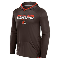 Cleveland Browns Transitional Defender Hoodie Long Sleeve T-Shirt Brown - Fanatics
