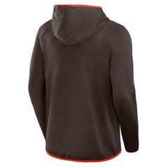 Cleveland Browns Transitional Defender Hoodie Long Sleeve T-Shirt Brown - Fanatics