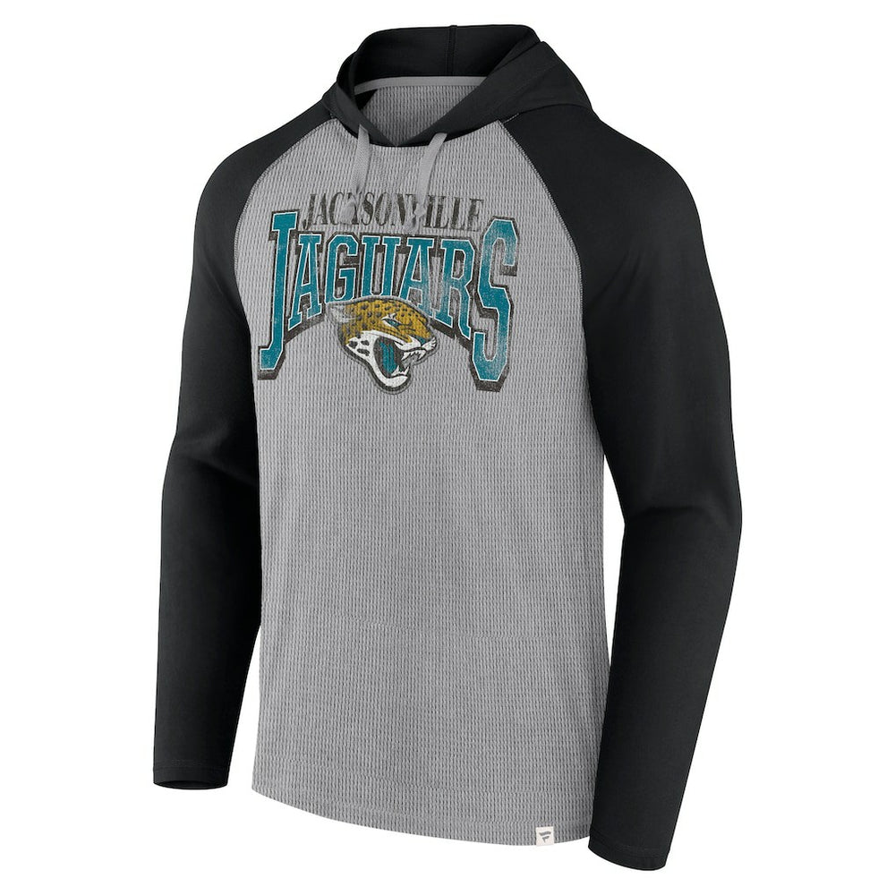 Jacksonville Jaguars Under Center Long Sleeve Hoodie T-Shirt Gray/Black - Fanatics