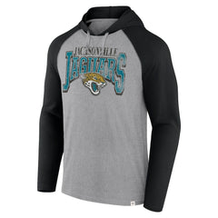 Jacksonville Jaguars Under Center Long Sleeve Hoodie T-Shirt Gray/Black - Fanatics