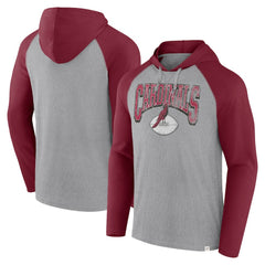 Arizona Cardinals Under Center Long Sleeve Hoodie T-Shirt Gray/Cardinal - Fanatics
