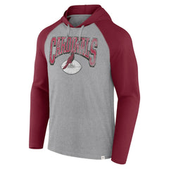 Arizona Cardinals Under Center Long Sleeve Hoodie T-Shirt Gray/Cardinal - Fanatics