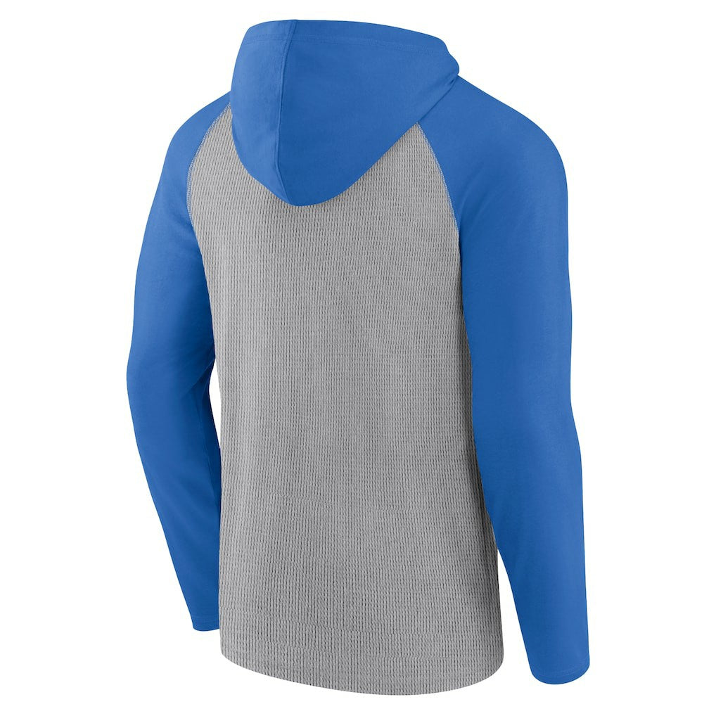 Los Angeles Chargers Under Center Long Sleeve Hoodie T-Shirt Gray/Powder Blue - Fanatics