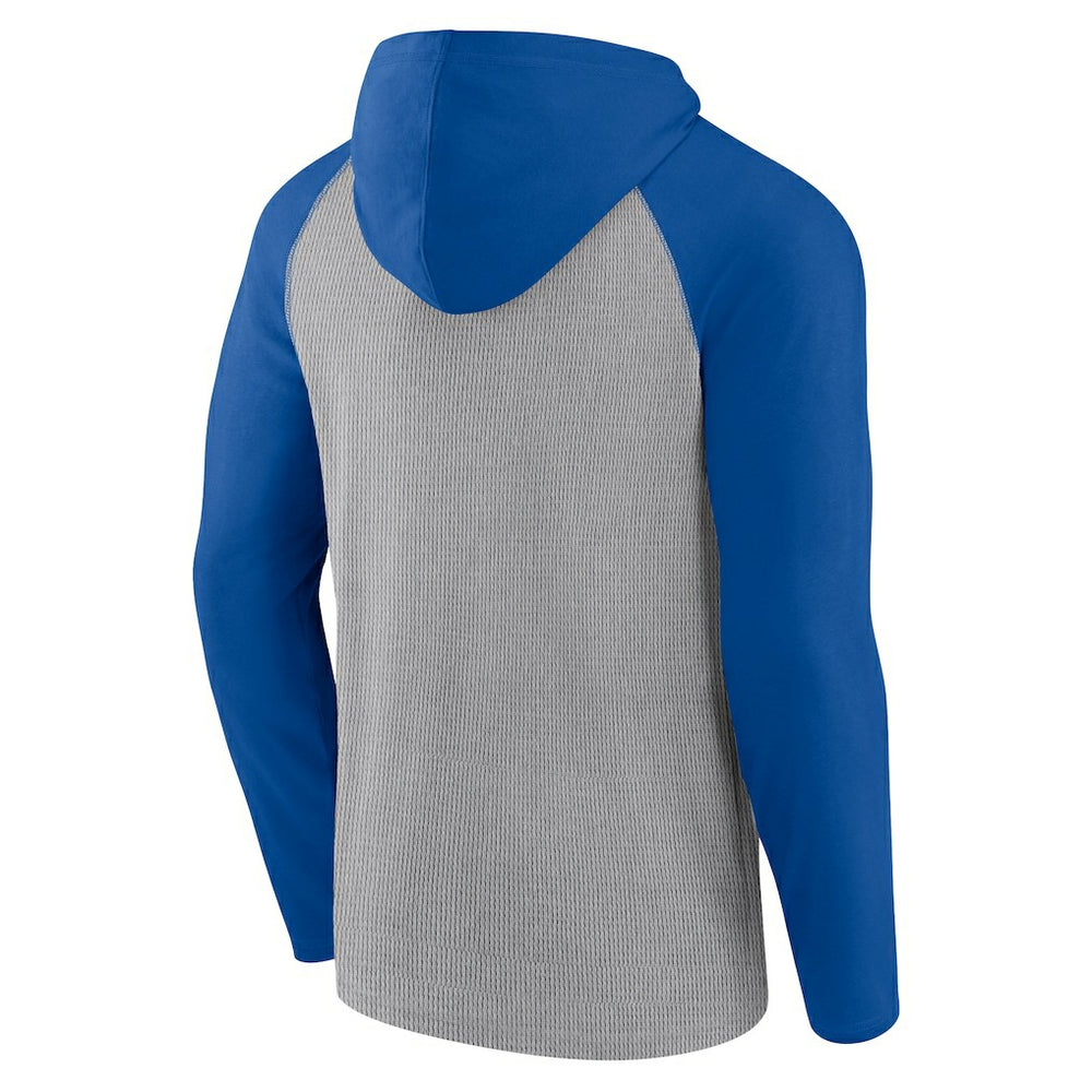 Buffalo Bills Under Center Long Sleeve Hoodie T-Shirt Gray/Royal - Fanatics