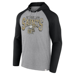 New Orleans Saints Under Center Long Sleeve Hoodie T-Shirt Gray/Black - Fanatics