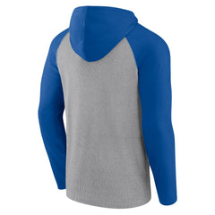 Seattle Seahawks Under Center Long Sleeve Hoodie T-Shirt Gray/Royal - Fanatics