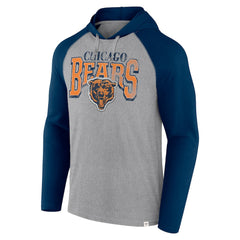 Chicago Bears Under Center Long Sleeve Hoodie T-Shirt Gray/Navy - Fanatics
