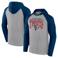Houston Texans Under Center Long Sleeve Hoodie T-Shirt Gray/Navy - Fanatics