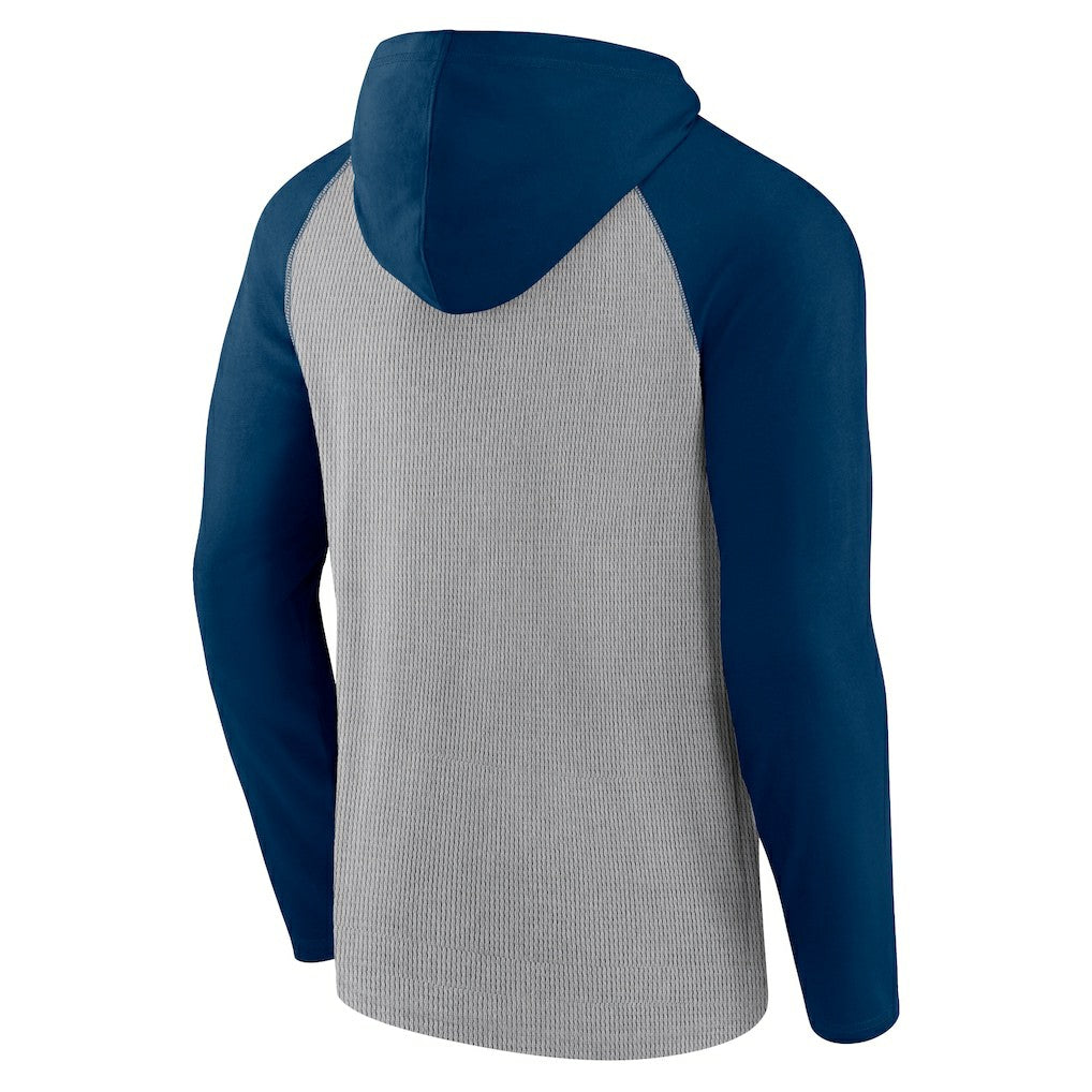 Houston Texans Under Center Long Sleeve Hoodie T-Shirt Gray/Navy - Fanatics