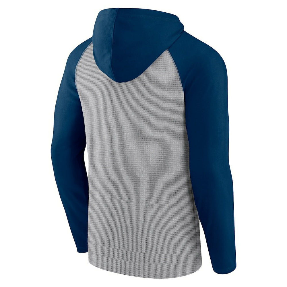 Houston Texans Under Center Long Sleeve Hoodie T-Shirt Gray/Navy - Fanatics