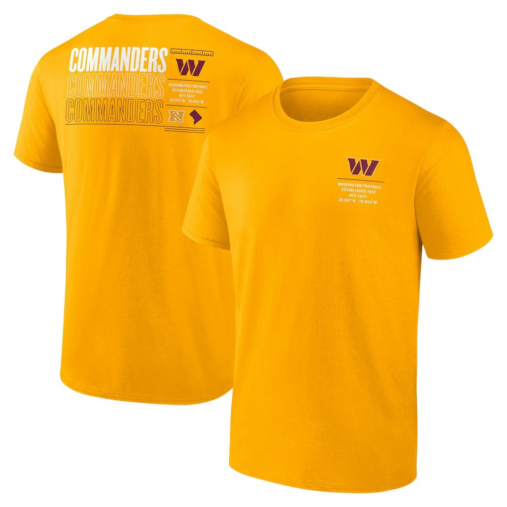 Washington Commanders Repeat Stats T-Shirt Gold - Fanatics