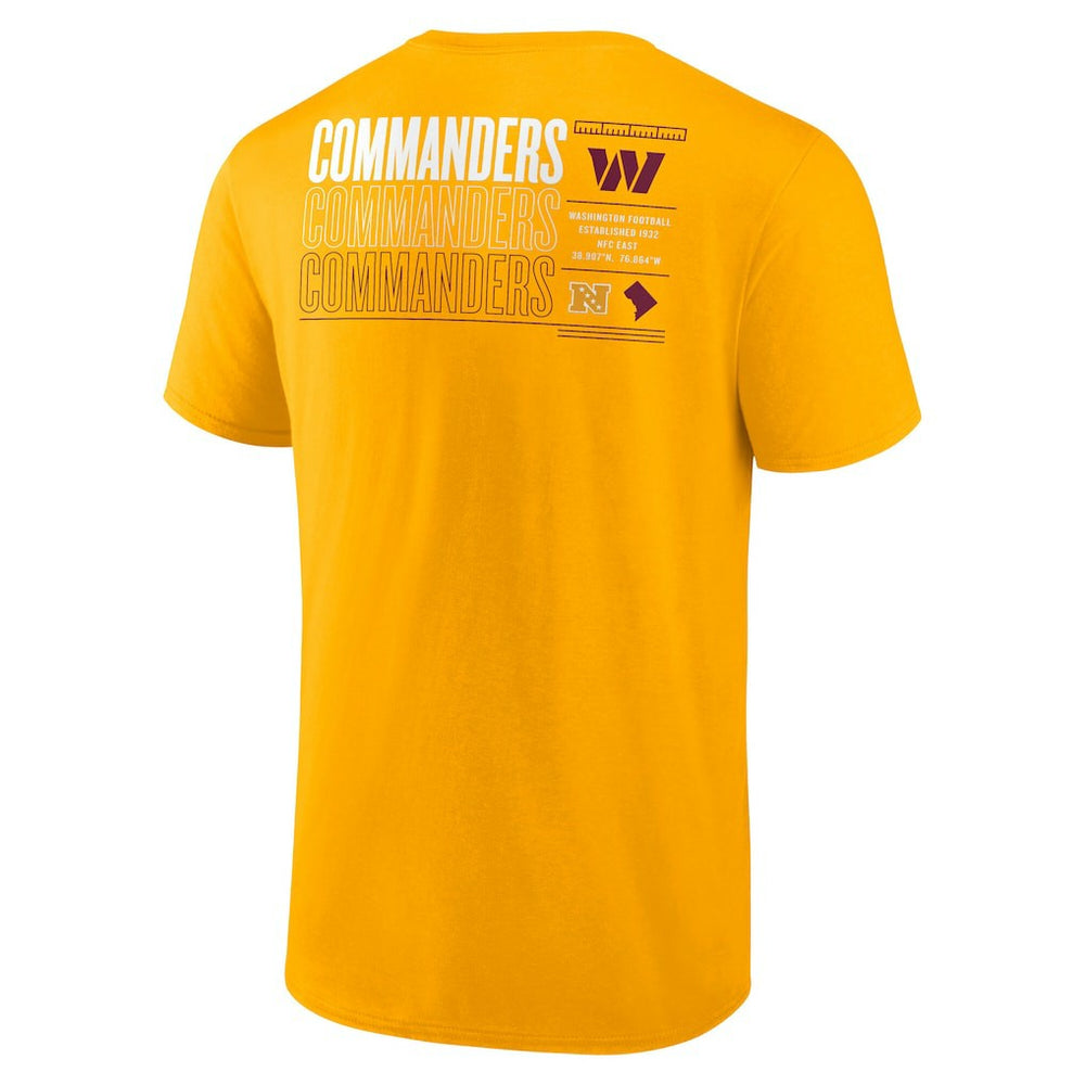 Washington Commanders Repeat Stats T-Shirt Gold - Fanatics