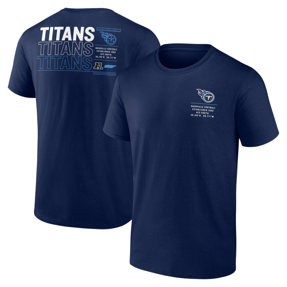 Tennessee Titans Repeat Stats T-Shirt Navy - Fanatics