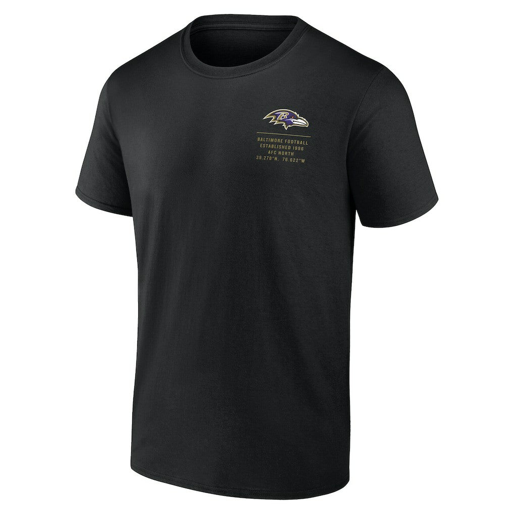 Baltimore Ravens Repeat Stats T-Shirt Black - Fanatics