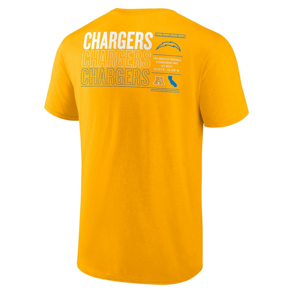 Los Angeles Chargers Repeat Stats T-Shirt Gold - Fanatics
