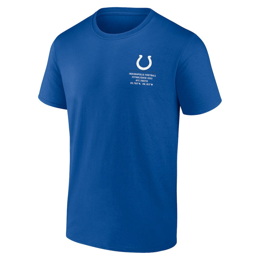 Indianapolis Colts Repeat Stats T-Shirt Royal - Fanatics
