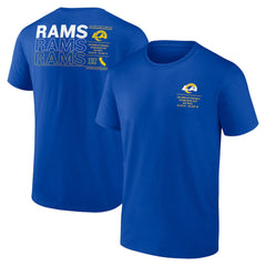 Los Angeles Rams Repeat Stats T-Shirt Royal - Fanatics