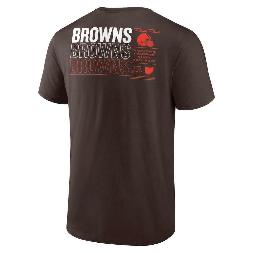 Cleveland Browns Repeat Stats T-Shirt Brown - Fanatics
