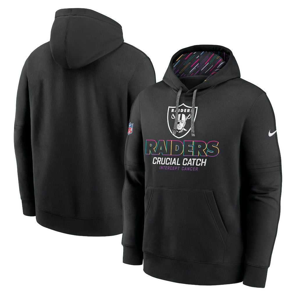 Las Vegas Raiders 2024 NFL Crucial Catch Club Pullover Hoodie Black - Nike