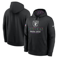 Las Vegas Raiders 2024 NFL Crucial Catch Club Pullover Hoodie Black - Nike