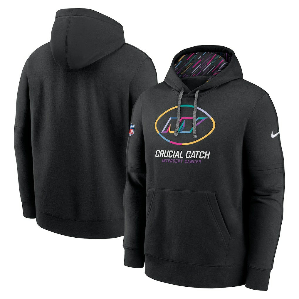 New York Jets 2024 NFL Crucial Catch Club Pullover Hoodie Black - Nike