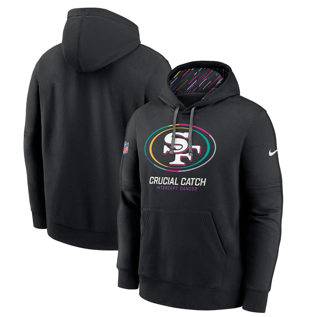 San Francisco 49ers 2024 NFL Crucial Catch Big & Tall Club Pullover Hoodie Black - Nike