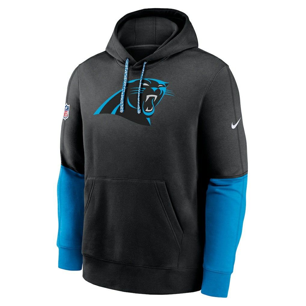 Carolina Panthers 2024 Sideline Club Pullover Hoodie Black - Nike