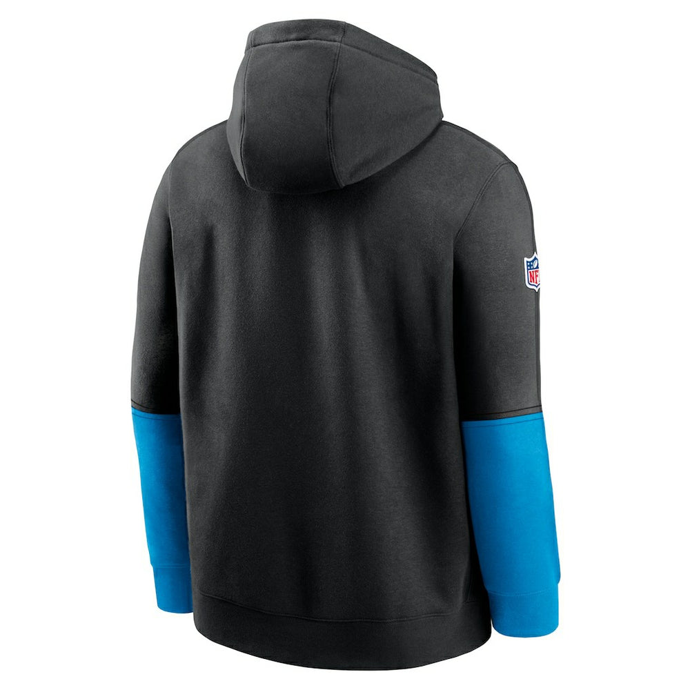 Carolina Panthers 2024 Sideline Club Pullover Hoodie Black - Nike