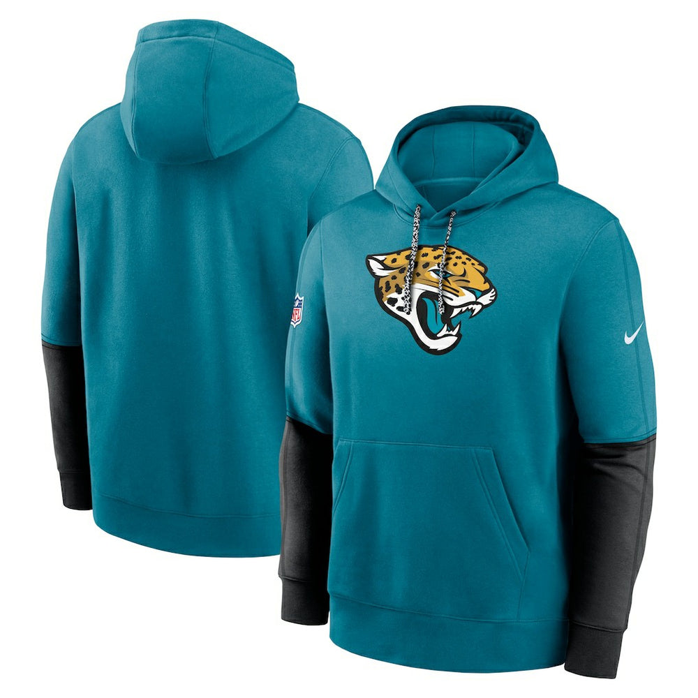 Jacksonville Jaguars 2024 Sideline Club Pullover Hoodie Teal - Nike