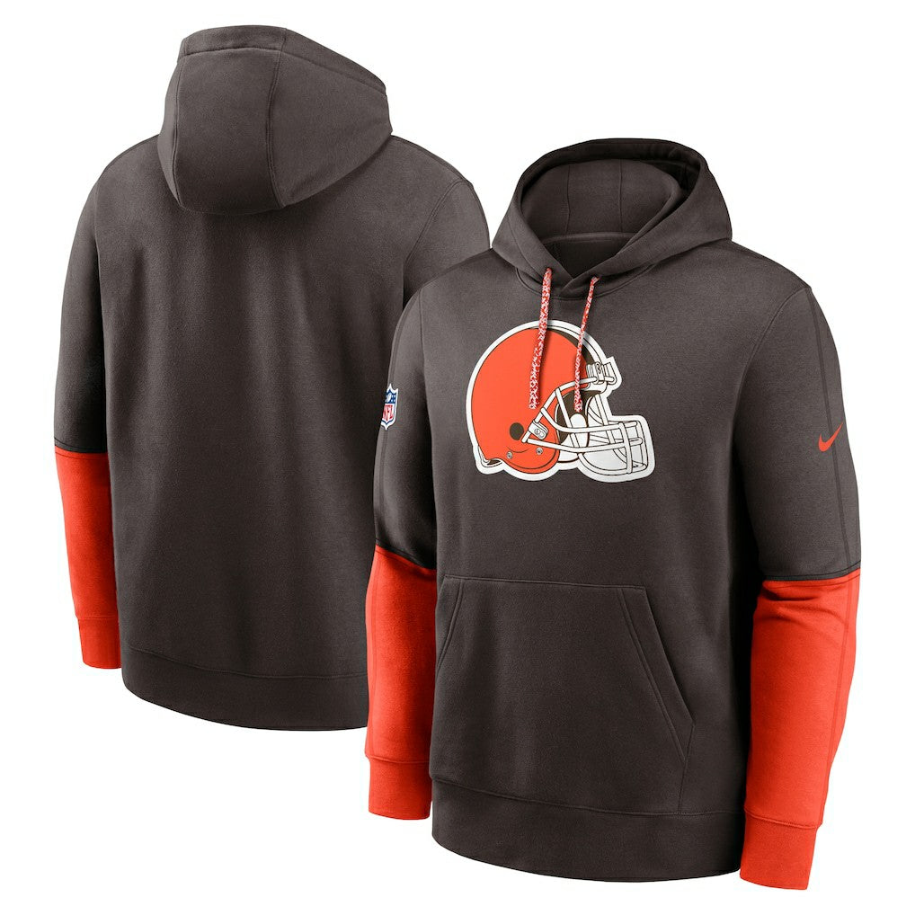 Cleveland Browns 2024 Sideline Club Pullover Hoodie Brown - Nike