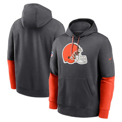 Cleveland Browns 2024 Sideline Club Pullover Hoodie Anthracite - Nike