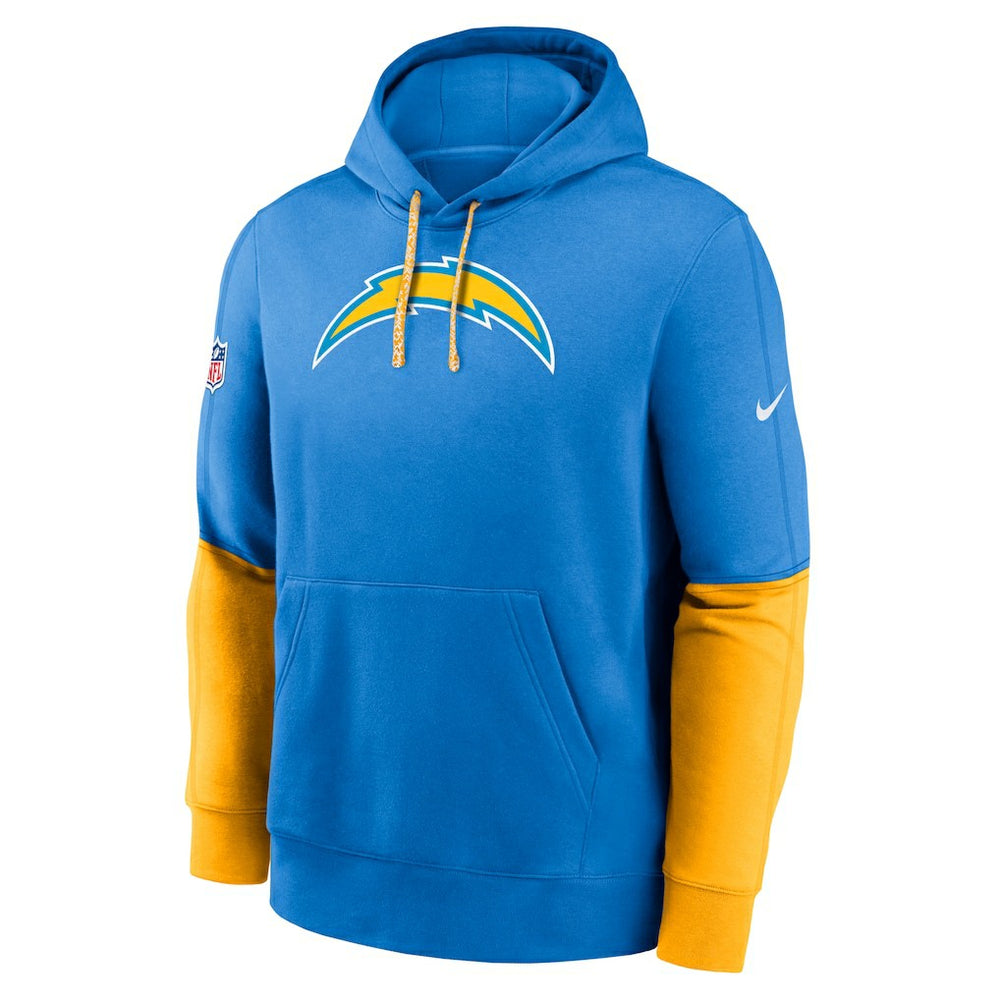 Los Angeles Chargers 2024 Sideline Club Pullover Hoodie Powder Blue - Nike