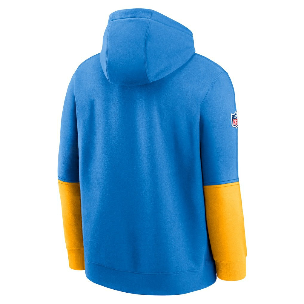 Los Angeles Chargers 2024 Sideline Club Pullover Hoodie Powder Blue - Nike