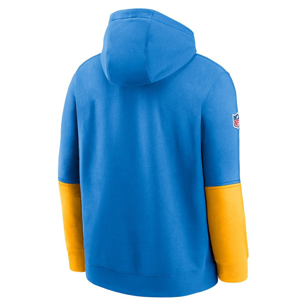 Los Angeles Chargers 2024 Sideline Club Pullover Hoodie Powder Blue - Nike