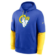 Los Angeles Rams 2024 Sideline Club Pullover Hoodie Royal - Nike