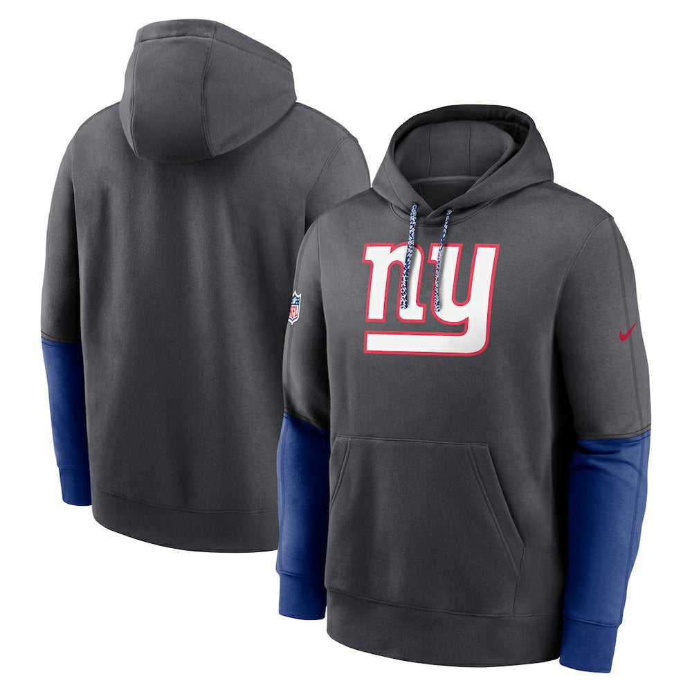 New York Giants 2024 Sideline Club Pullover Hoodie Anthracite - Nike