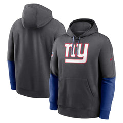 New York Giants 2024 Sideline Club Pullover Hoodie Anthracite - Nike