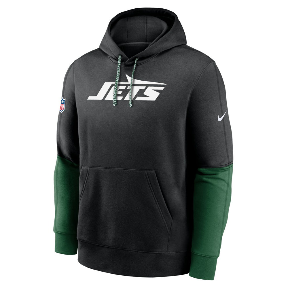 New York Jets 2024 Sideline Club Pullover Hoodie Black - Nike